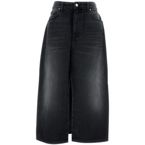 Carhartt Wip, Dames, Rokken, Grijs, Maat: S Denim,