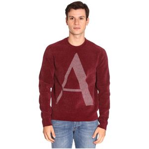 Armani Exchange, Heren, Truien, Rood, Maat: S Katoen,