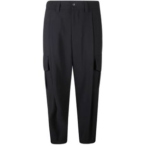 Giorgio Armani, Heren, Broeken, Blauw, Maat: S Wol,