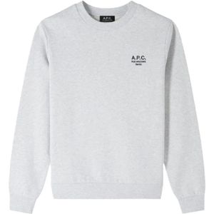 A.p.c., Heren, Sweatshirts & Hoodies, Grijs, Maat: XL Katoen,