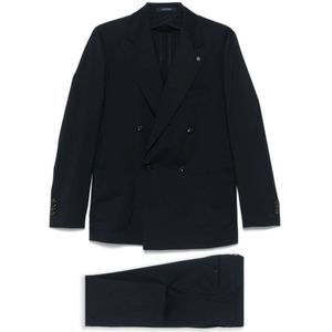 Tagliatore, Heren, Pakken, Blauw, Maat: L