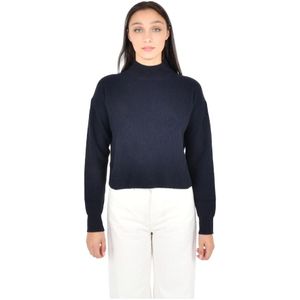 Max Mara, Dames, Truien, Blauw, Maat: XS Wol,
