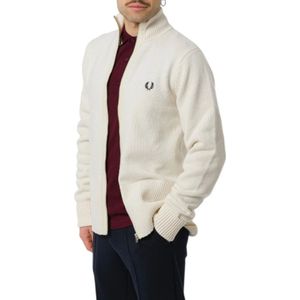 Fred Perry, Heren, Truien, Wit, Maat: M Wol,