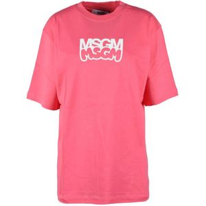 Msgm, Dames, Tops, Roze, Maat: L Katoen,