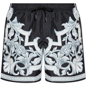 Versace, Heren, Badkleding, Zwart, Maat: M