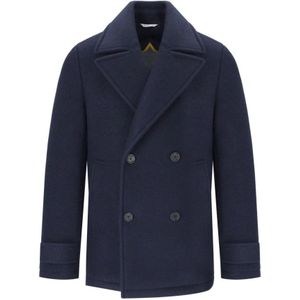 Manuel Ritz, Heren, Mantels, Blauw, Maat: XL Acryl,