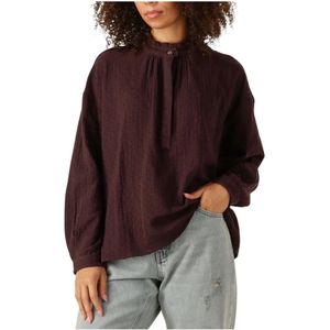 Antik Batik, Dames, Blouses & Shirts, Rood, Maat: S Katoen,