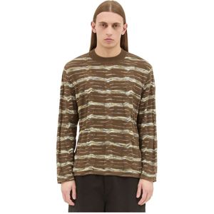 Brain Dead, Heren, Truien, Bruin, Maat: M Katoen,