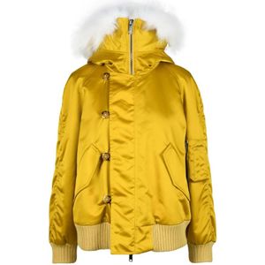 Dondup, Dames, Jassen, Geel, Maat: XS Polyamide,