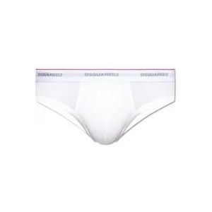 Dsquared2 Boxershorts met logo , White , Heren , Maat: L