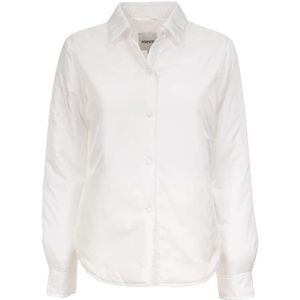Aspesi, Dames, Blouses & Shirts, Wit, Maat: L Nylon,