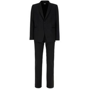 Dries Van Noten, Heren, Pakken, Zwart, Maat: L