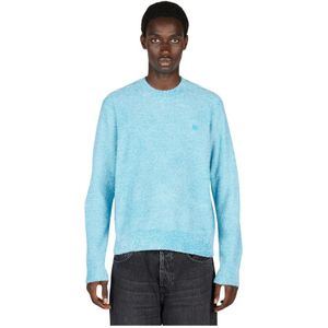 Acne Studios, Heren, Truien, Blauw, Maat: XL Poliester,