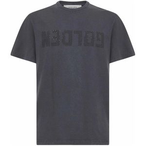 Golden Goose, Heren, Tops, Grijs, Maat: L Katoen,