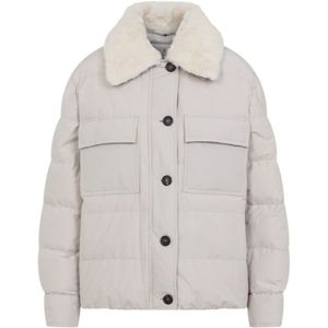 Brunello Cucinelli, Dames, Jassen, Grijs, Maat: S Katoen,