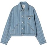 Carhartt WIP - Rylan Stripe Jacket - Dames Tussenjas - Blauw - Denim