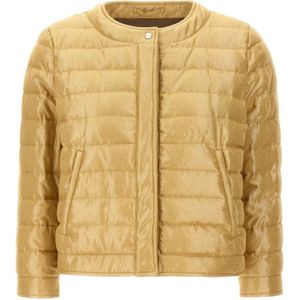Herno, Dames, Jassen, Geel, Maat: XS Viscose,