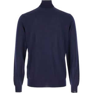 Plain, Heren, Truien, Blauw, Maat: M Wol,