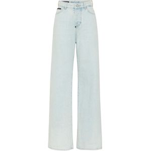 Philipp Plein, Dames, Jeans, Blauw, Maat: W28 Leer,