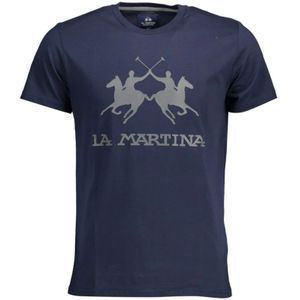 TShirt - Polo Players - Katoenen T-shirt - Blauw - Korte Mouwen