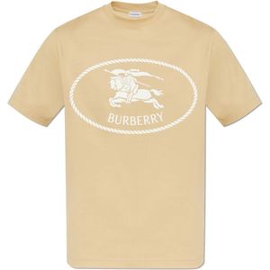 Burberry, Heren, Tops, Beige, Maat: S Katoen,