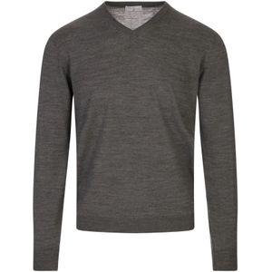 Fedeli, Heren, Truien, Grijs, Maat: L Wol,