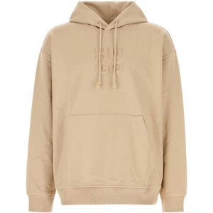 Hugo Boss, Heren, Sweatshirts & Hoodies, Beige, Maat: 2XL Katoen,
