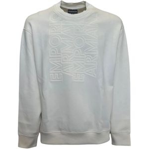 Emporio Armani, Heren, Sweatshirts & Hoodies, Wit, Maat: L