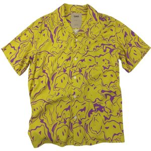 Oas, Heren, Overhemden, Bruin, Maat: M Viscose,