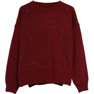 Kaos, Dames, Truien, Rood, Maat: M Wol,