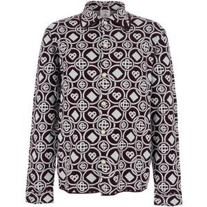 Casablanca, Heren, Overhemden, Veelkleurig, Maat: L Katoen,