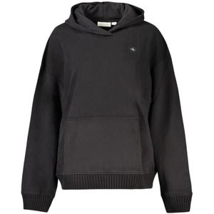 Calvin Klein, Dames, Sweatshirts & Hoodies, Zwart, Maat: XS Katoen,