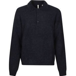 Sunflower, Heren, Truien, Blauw, Maat: M Wol,