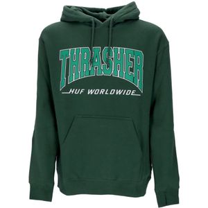 Huf, Heren, Sweatshirts & Hoodies, Groen, Maat: XL Katoen,