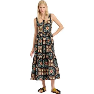 La DoubleJ, Dames, Jurken, Veelkleurig, Maat: XS Zijde,