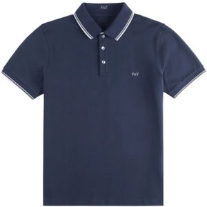 Fay, Heren, Tops, Blauw, Maat: 3XL Katoen,