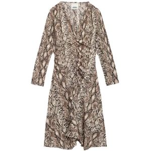 Isabel Marant, Dames, Jurken, Beige, Maat: L Zijde,