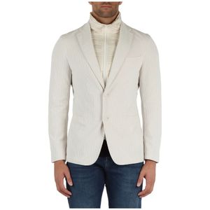 Boss, Heren, Jassen, Beige, Maat: M Poliester,