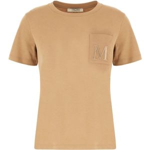 Max Mara, Dames, Tops, Bruin, Maat: XS Katoen,