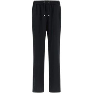 Herno, Dames, Broeken, Zwart, Maat: XS Satijn,