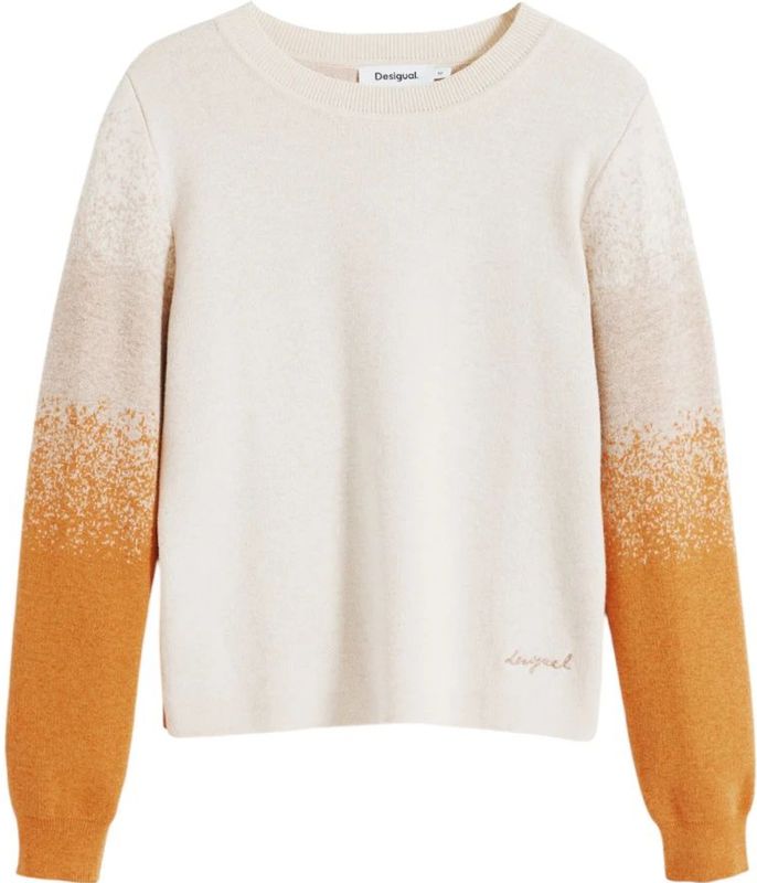 Desigual - Jers_Fama - Dames Trui - Beige - Gradient Effect