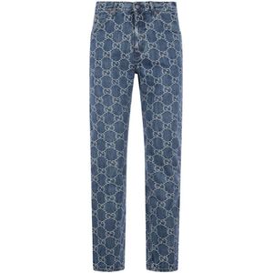 Gucci, Heren, Jeans, Blauw, Maat: XL