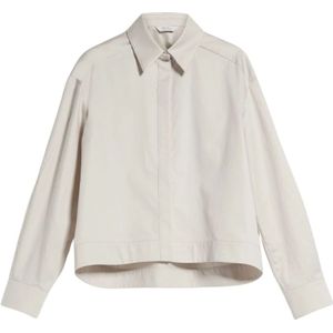 Max Mara, Dames, Blouses & Shirts, Beige, Maat: M Katoen,