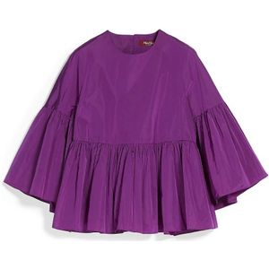 Max Mara, Dames, Blouses & Shirts, Paars, Maat: S Zijde,