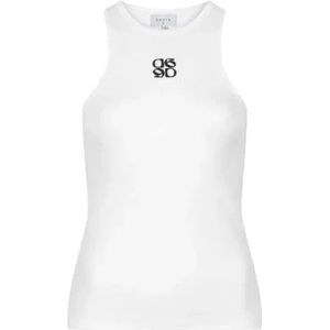 Dante 6, Dames, Tops, Wit, Maat: XS Katoen,