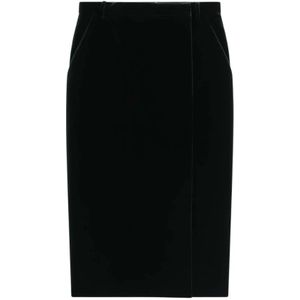 Saint Laurent, Dames, Rokken, Zwart, Maat: M