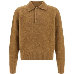 Ami Paris, Heren, Truien, Beige, Maat: L Wol,