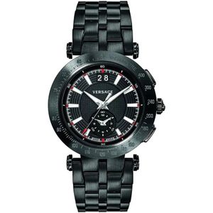 Versace Heren Horloge Zwitsers Horloge V-Race , Black , Heren , Maat: ONE Size