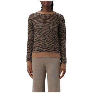 Max Mara Studio, Dames, Truien, Bruin, Maat: L Mohair,