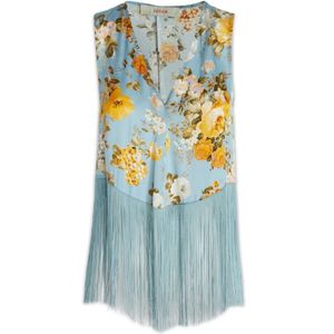 Jucca, Dames, Tops, Veelkleurig, Maat: 2XS